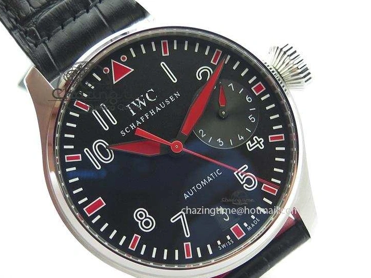 MIROTIME 0509 RelaxedFit Big Pilot Real PR IW500435 “Muhammad Ali” ZF Best Edition On Black Leather Strap A 7295